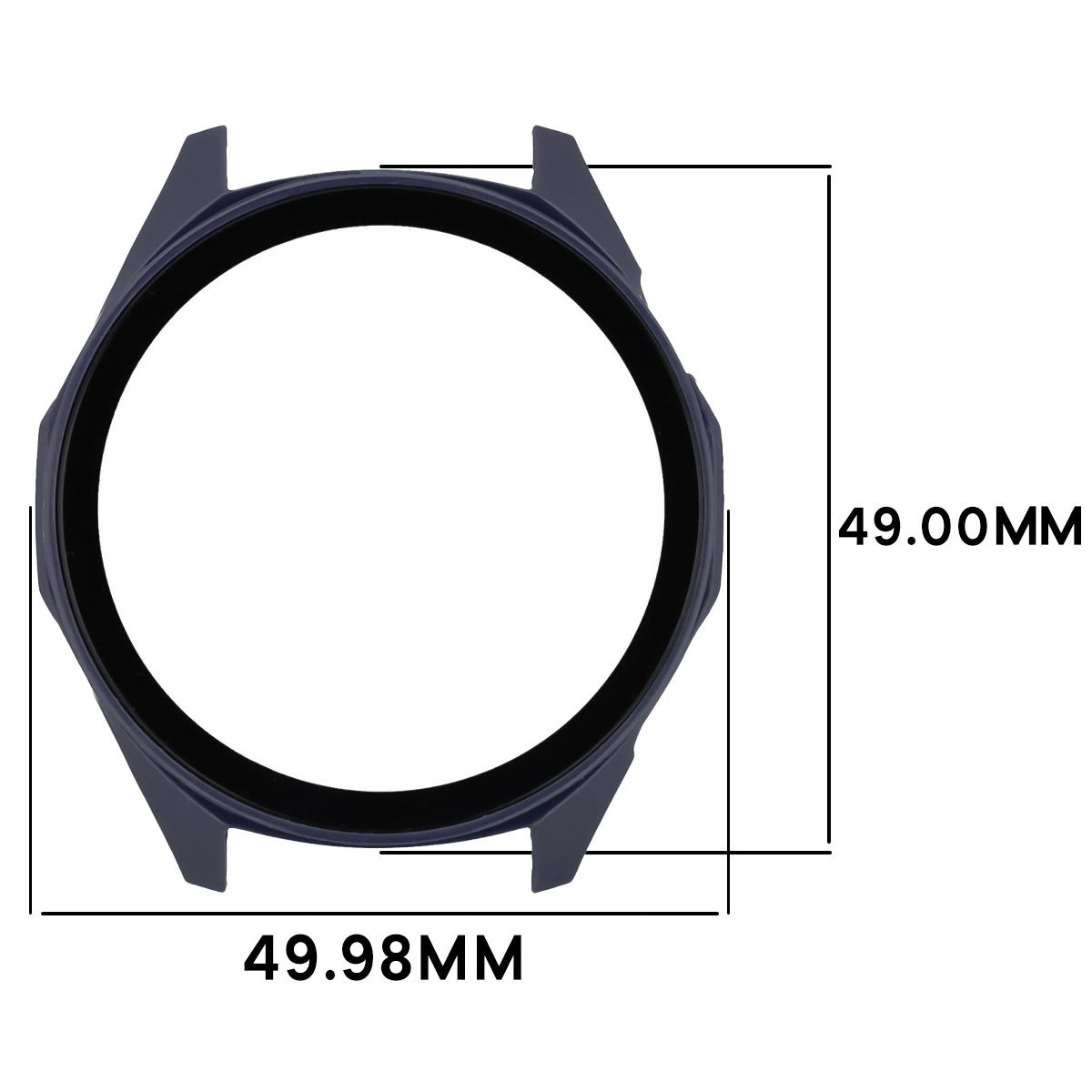 Wymiary etui Bizon Case Watch Adamo do Huawei Watch GT6 46 mm